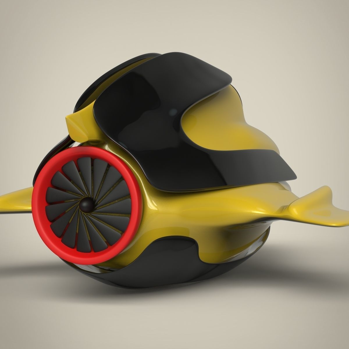 Spacecraft spaceship 3D model_6