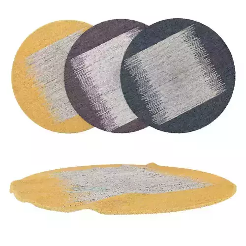 Round Rug Set 237