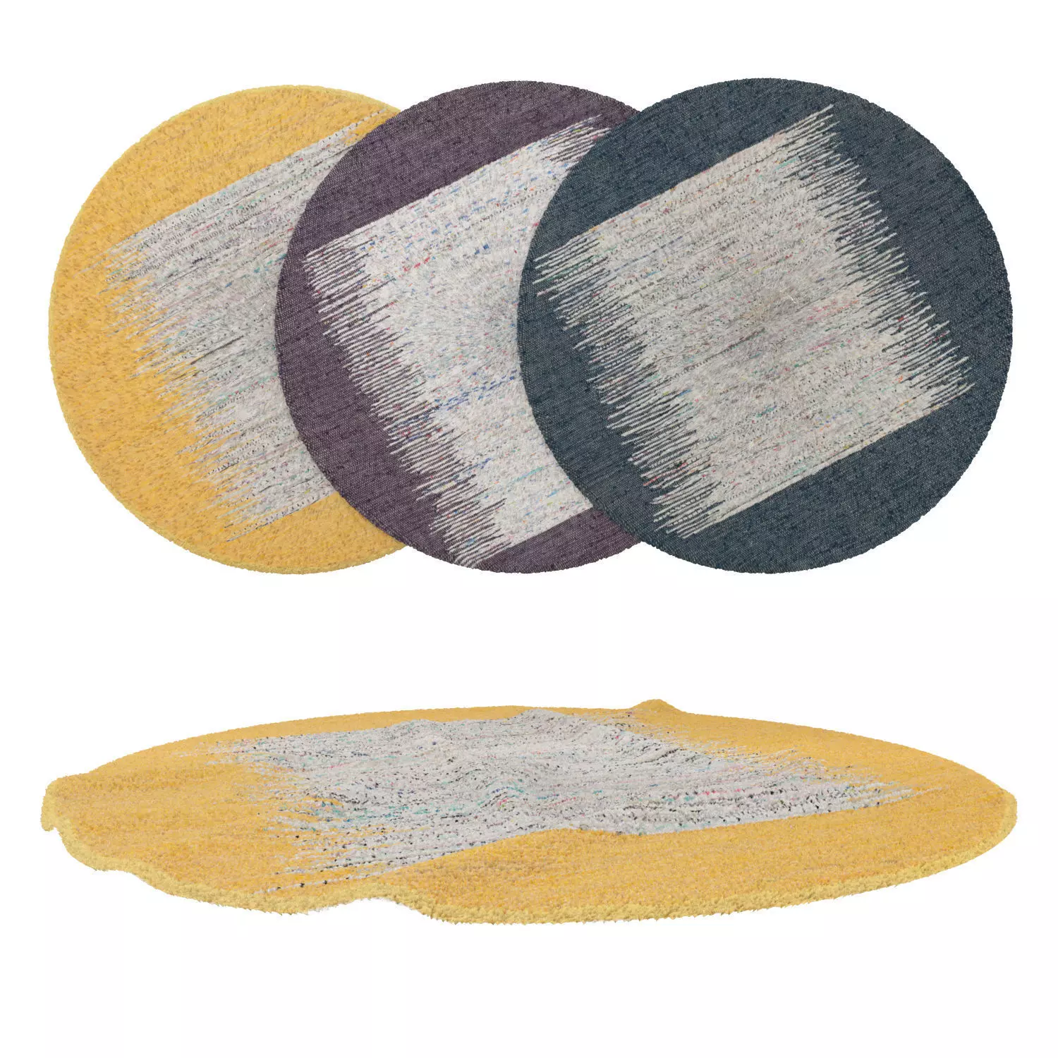 Round Rug Set 237 3D model_0