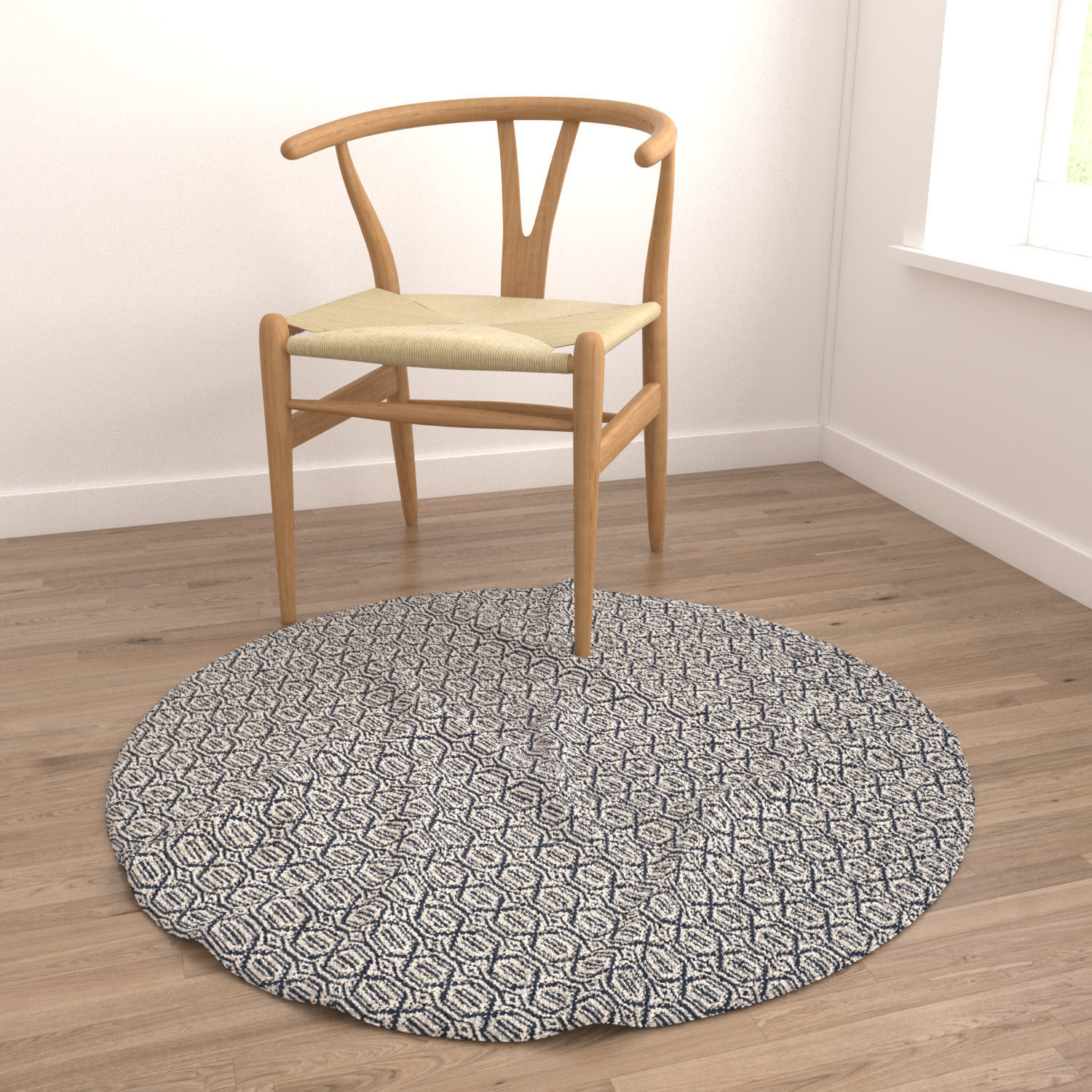 Round Rug Set 238 3D model_3