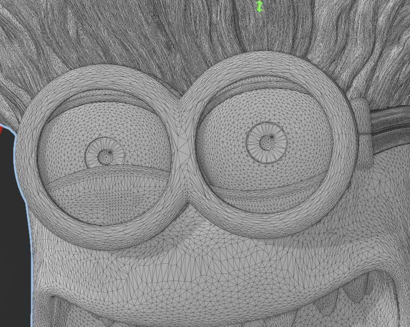 Minions - Crazy Purple Minion - HIGH POLY 3d PRINT FILE 3D print model_7