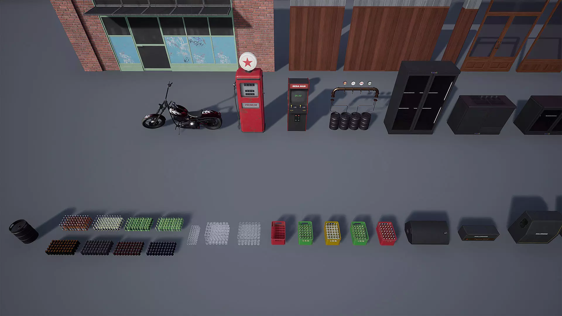 Fuel Bar Low-poly 3D model_21