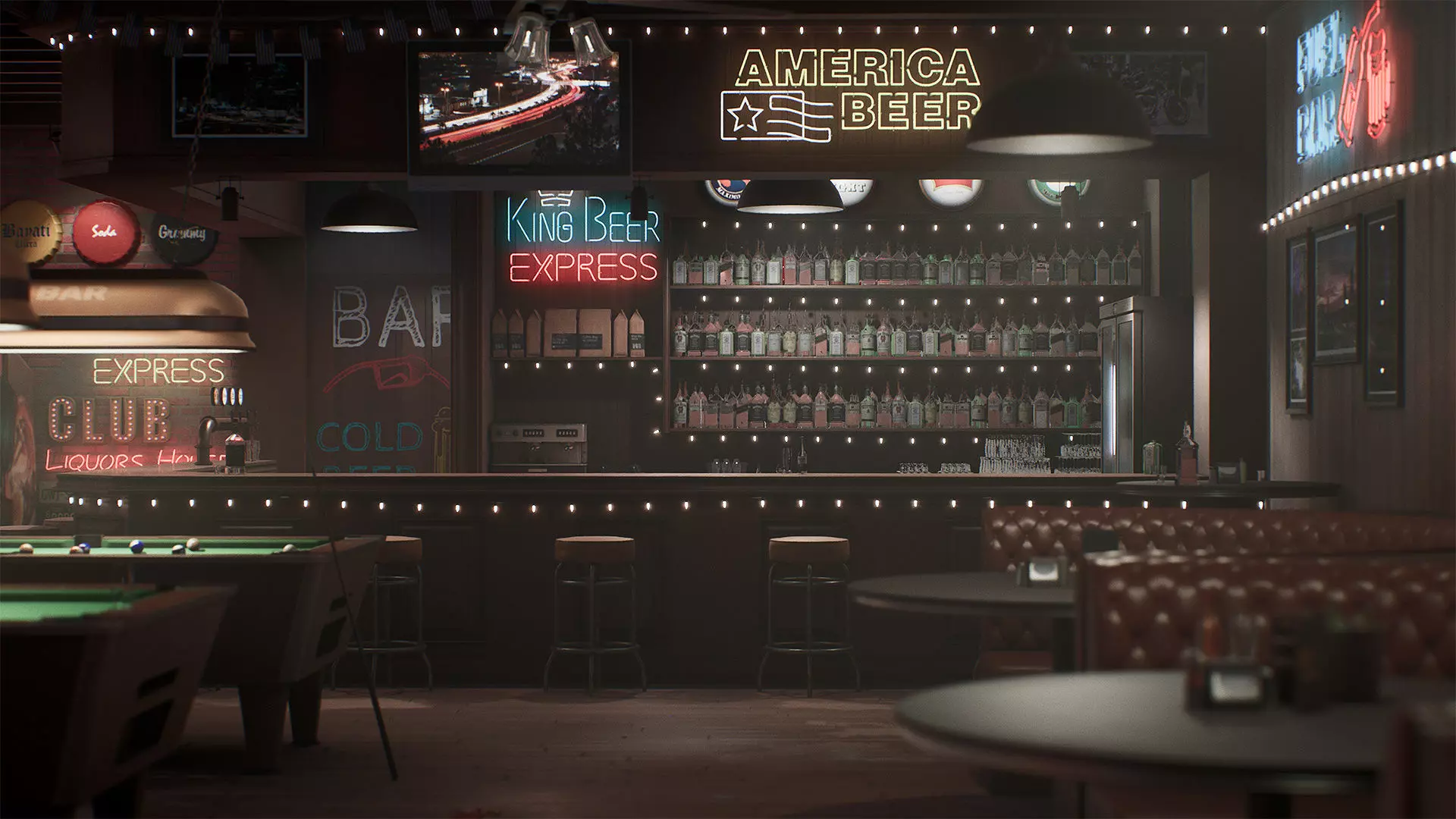 Fuel Bar Low-poly 3D model_9