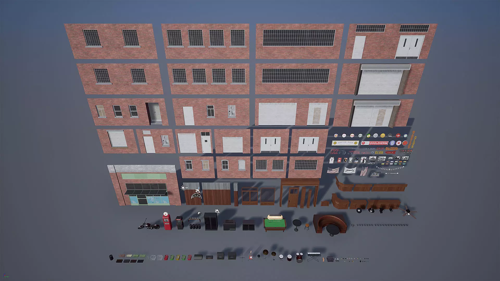 Fuel Bar Low-poly 3D model_18