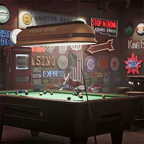 Fuel Bar Low-poly 3D model_17