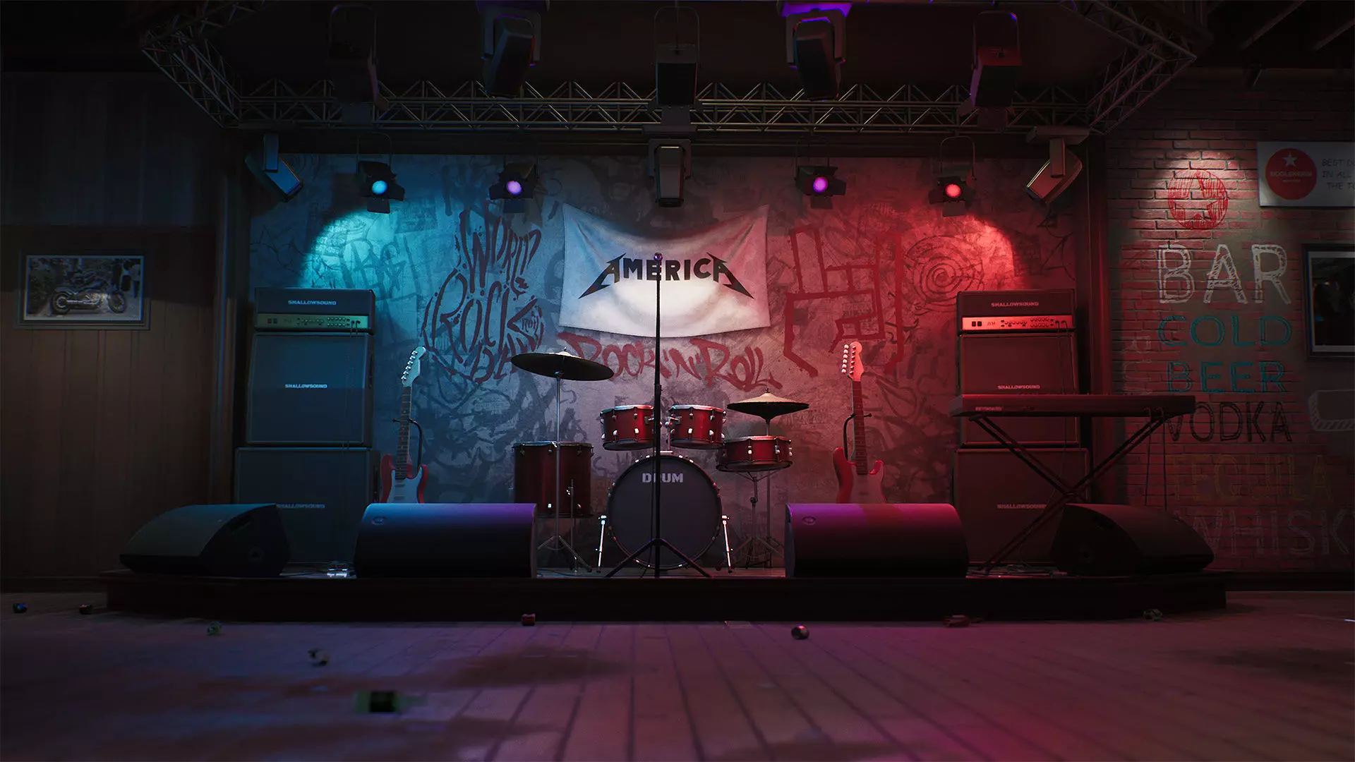 Fuel Bar Low-poly 3D model_13