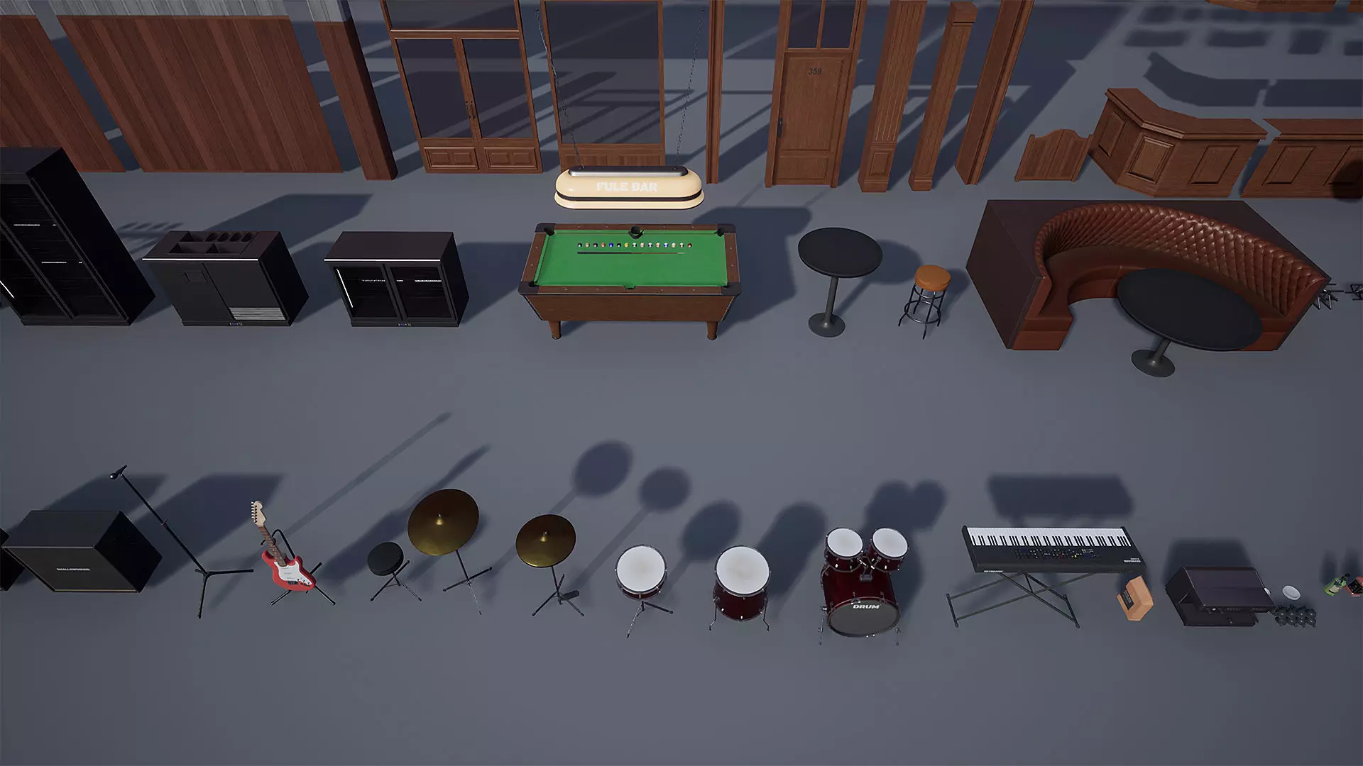 Fuel Bar Low-poly 3D model_22