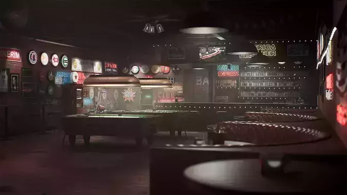 Fuel Bar Low-poly 3D model