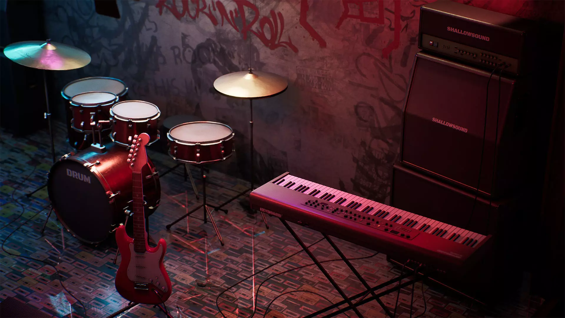 Fuel Bar Low-poly 3D model_14