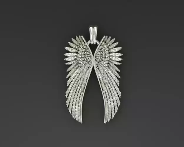Angel wings pendant 3D print model