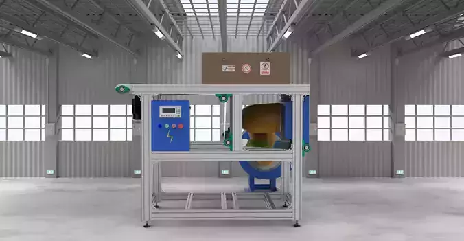 Rapid cooling conveyor Free 3D model