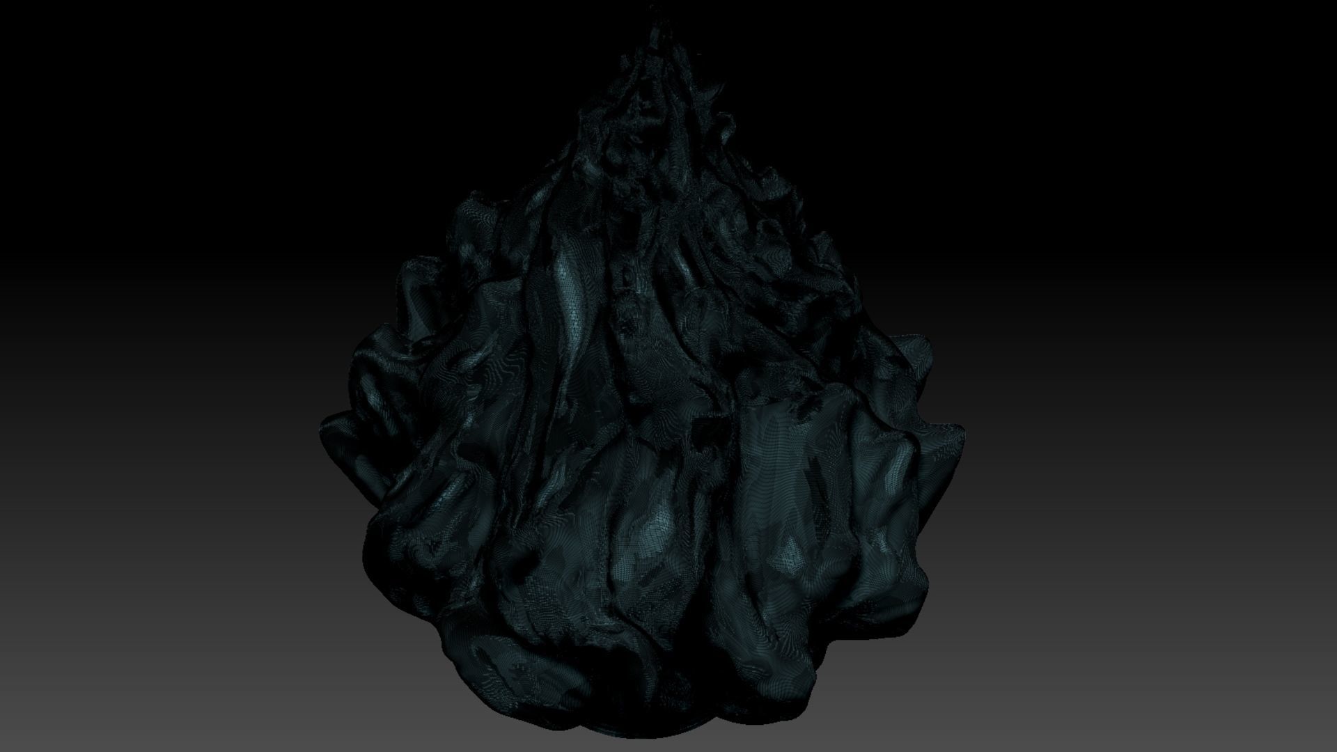 Flame lampshade 3D print model_6