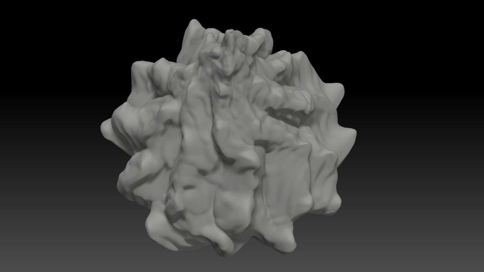 Flame lampshade 3D print model_3