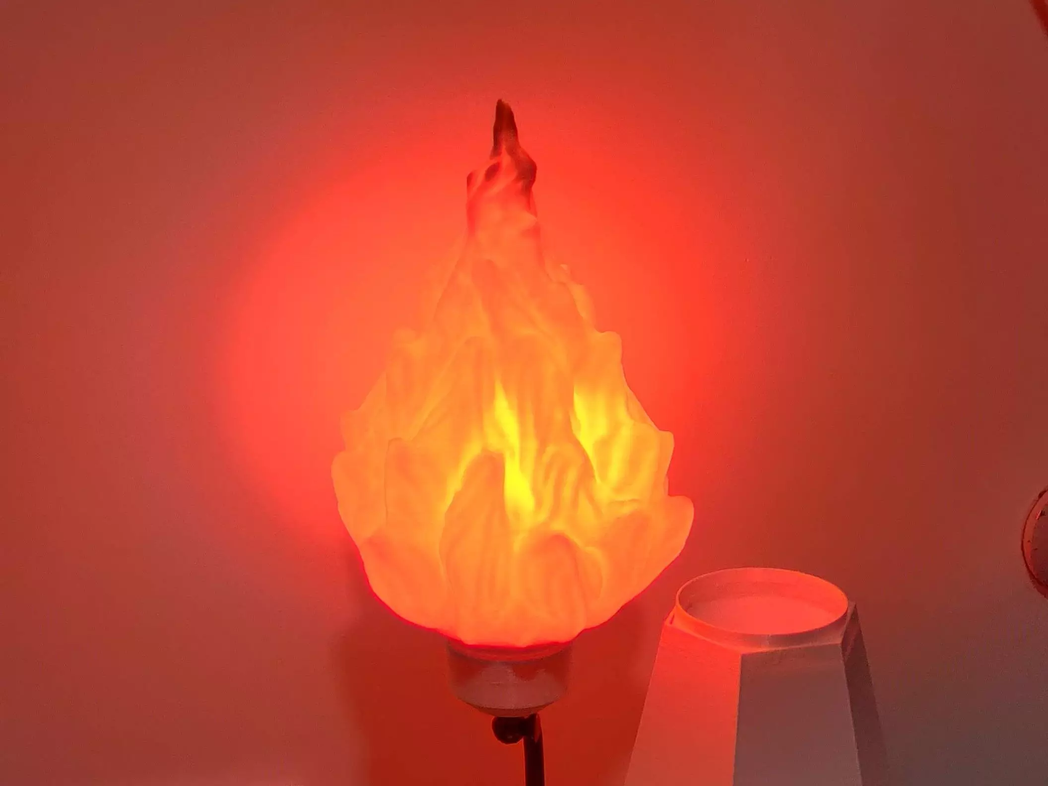 Flame lampshade 3D print model_0