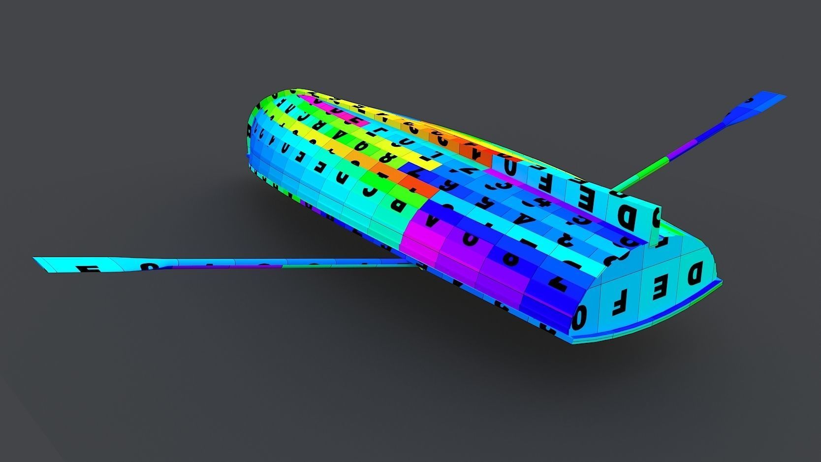 Wooden Boat Low-poly 3D model_18