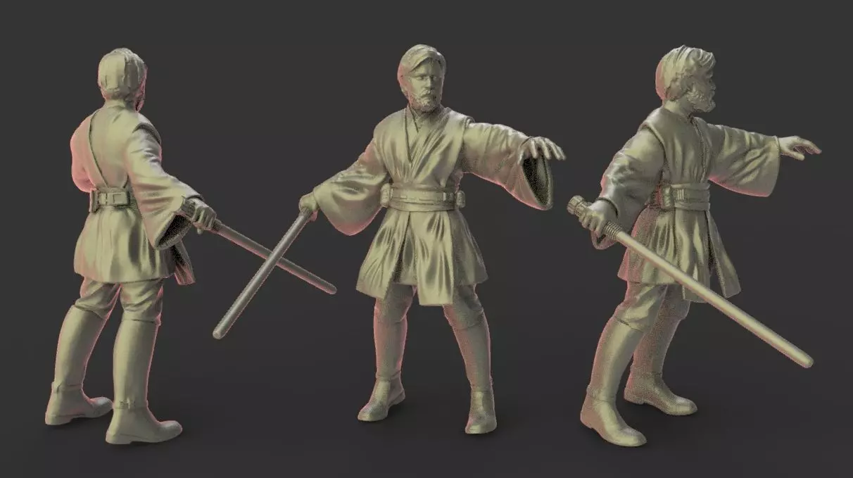 Star wars legion Obi Wan Kenobi miniature 3D print model