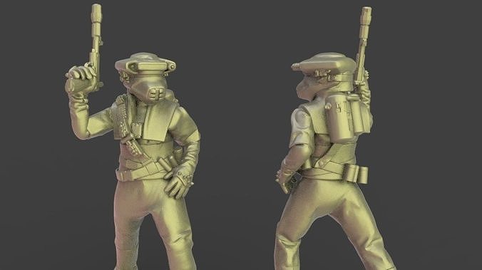 Star Wars Legion return of the jedi Leia Miniature 3D print model