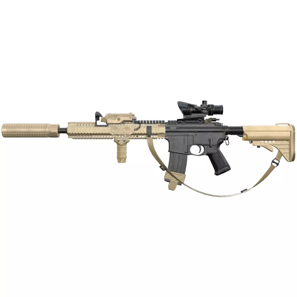 m4 sopmod 3D model | CGTrader