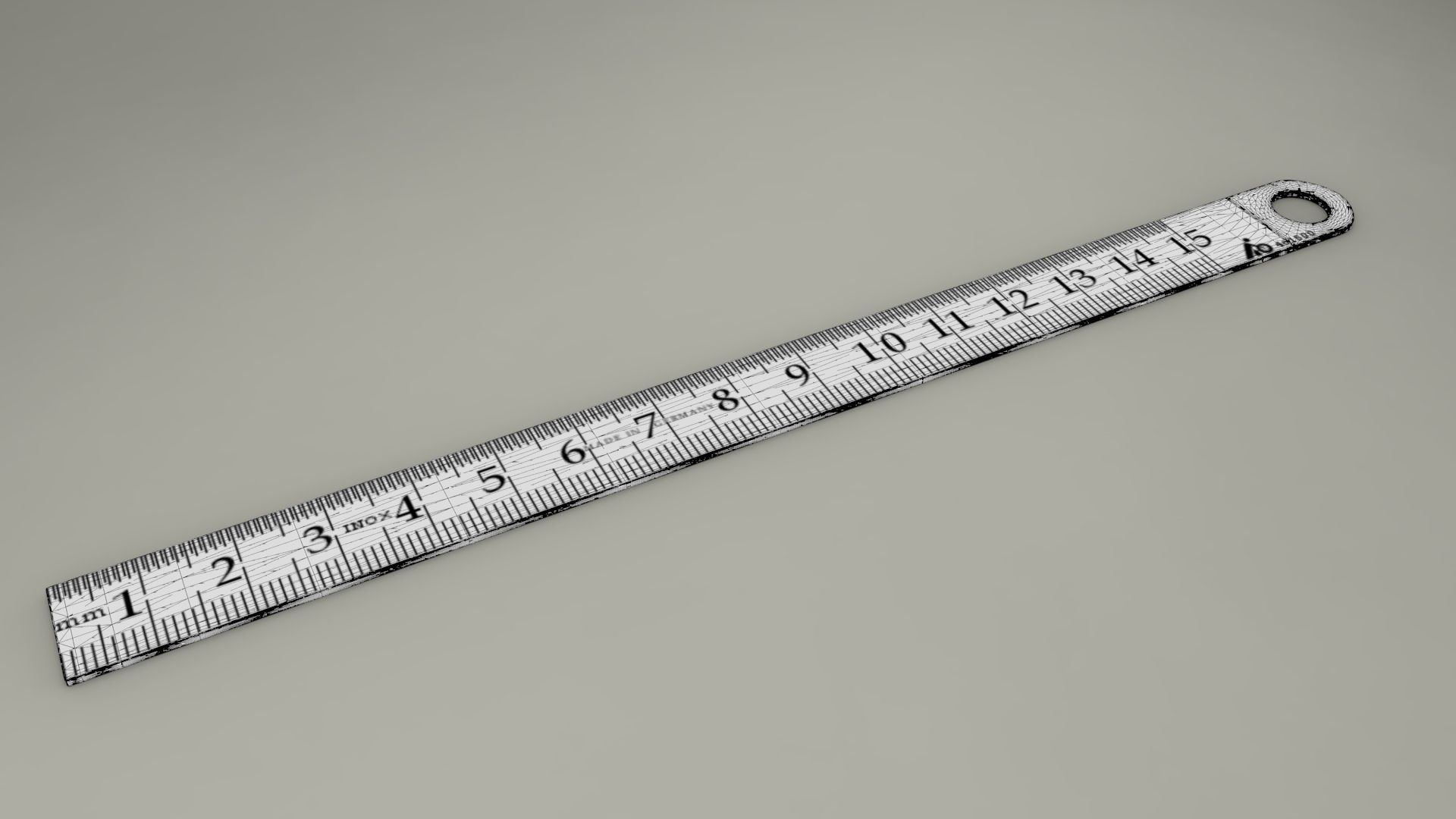Steel Ruler free 3D model | CGTrader