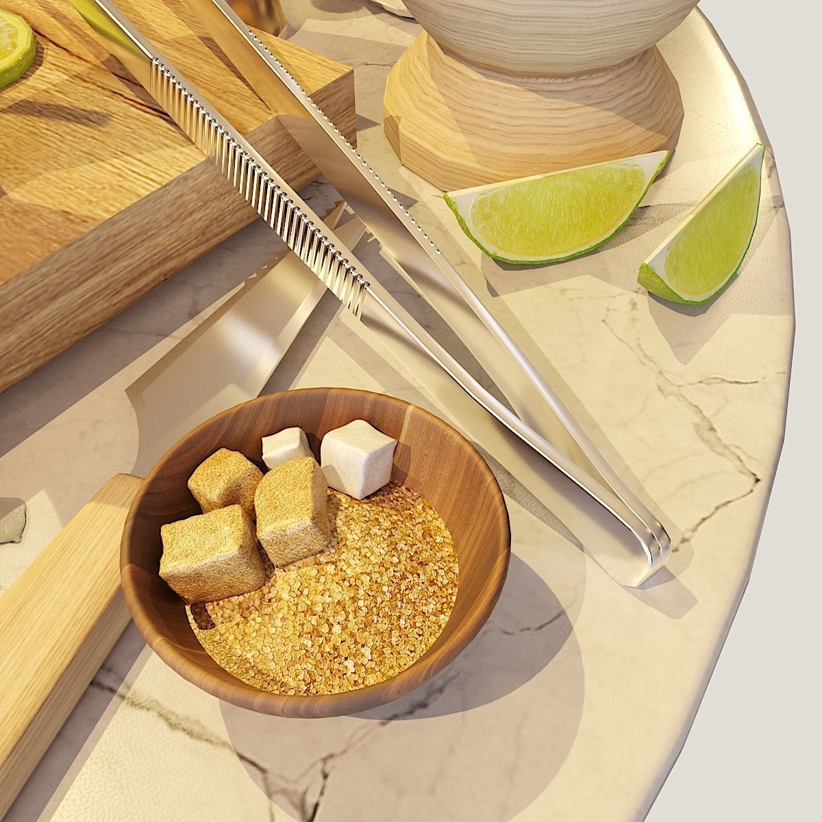 Cocktail Set Cuba Libre 3D model_8