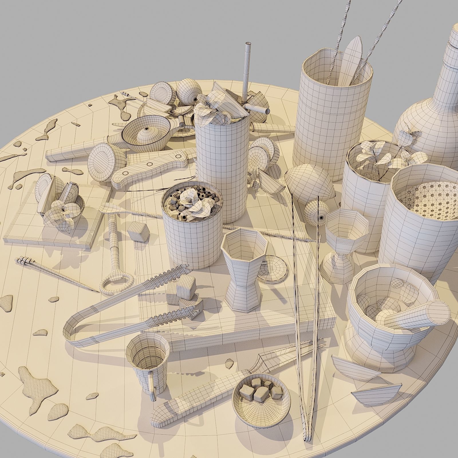 Cocktail Set Cuba Libre 3D model_5