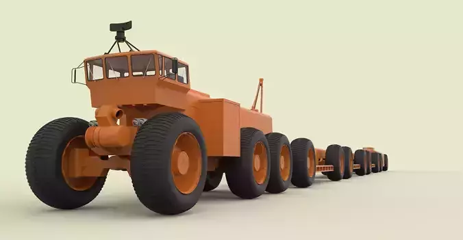 Morrow project Overland train Mark II 3D model