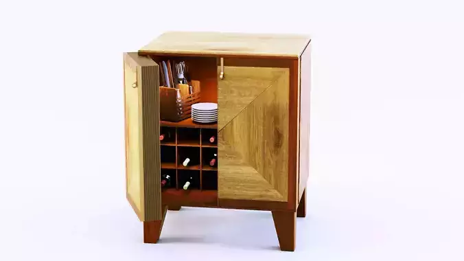 Rustic Server Cabinet