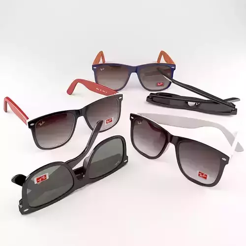 Sunglasses ray ban 3D model