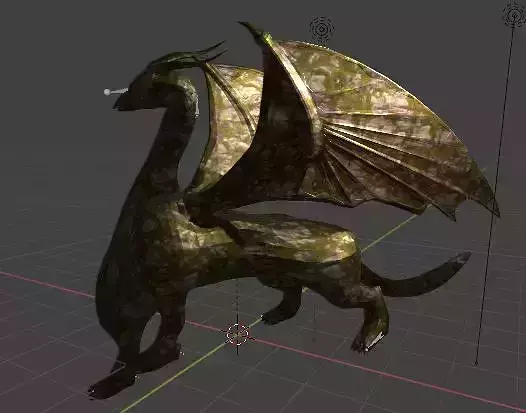 Dragon with texture and is already animated and rigged