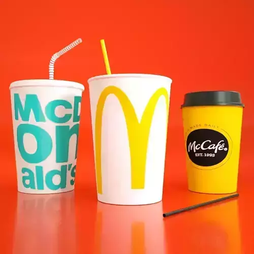 McDonalds Cups 3D Model 3D model McDonalds Cups 3D Model 3D model