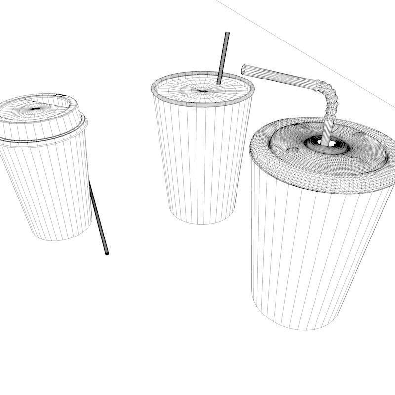 McDonalds Cups 3D Model 3D model_4
