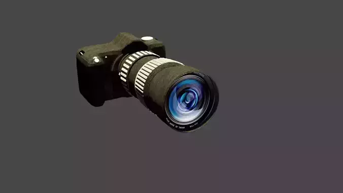 Camera Canon EOS 70D DSLR Low-poly 3D model