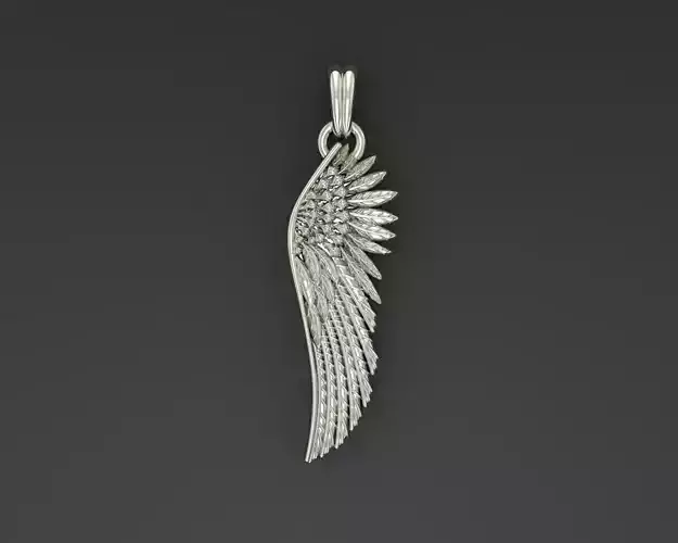 Angel wings pendant 3D print model