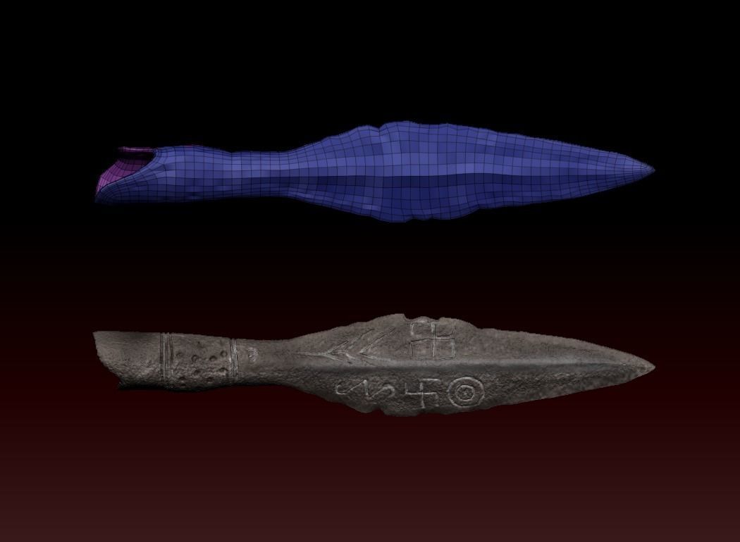 Spearhead of Kovel Low-poly 3D model_2