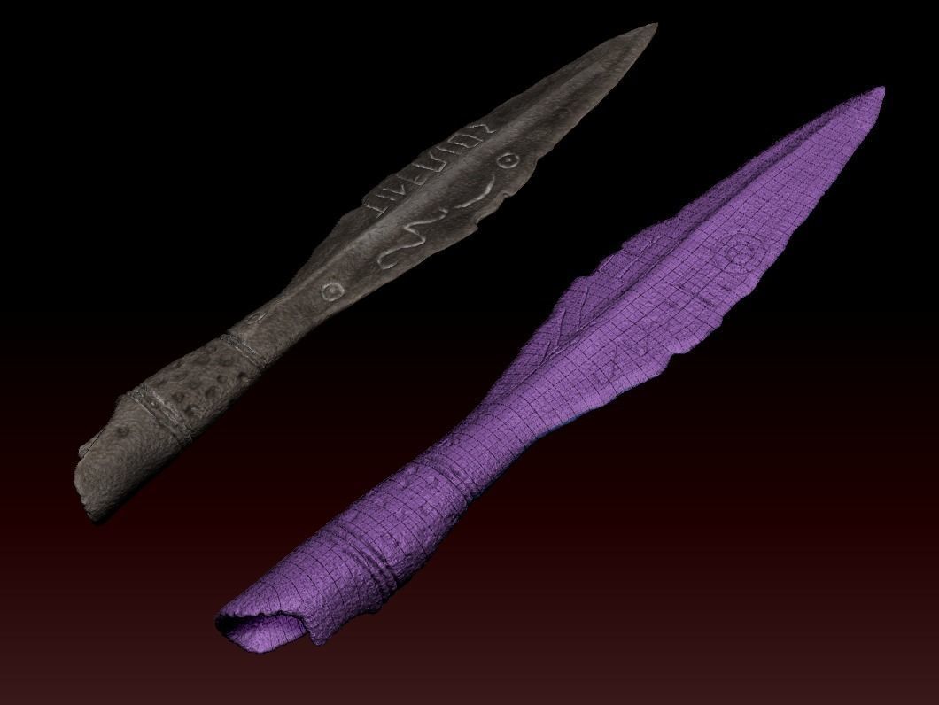 Spearhead of Kovel Low-poly 3D model_3