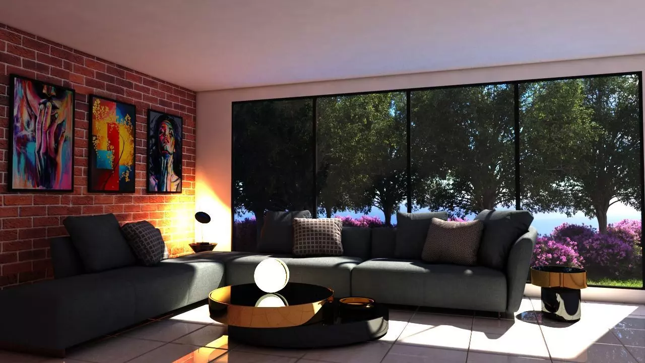 Living Area Free 3D model