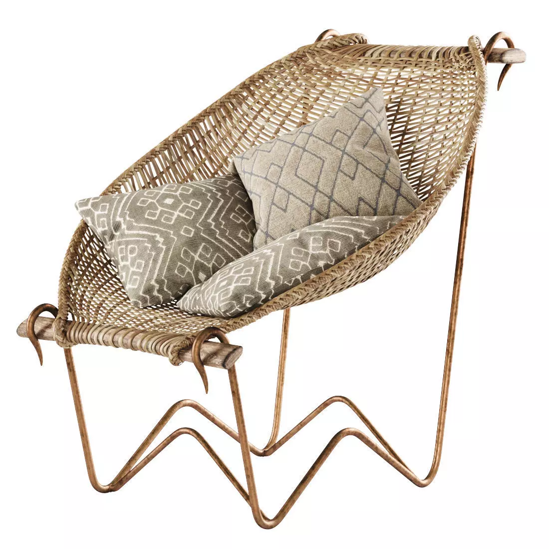 Duyan Wicker Chair by John Risley 3D model