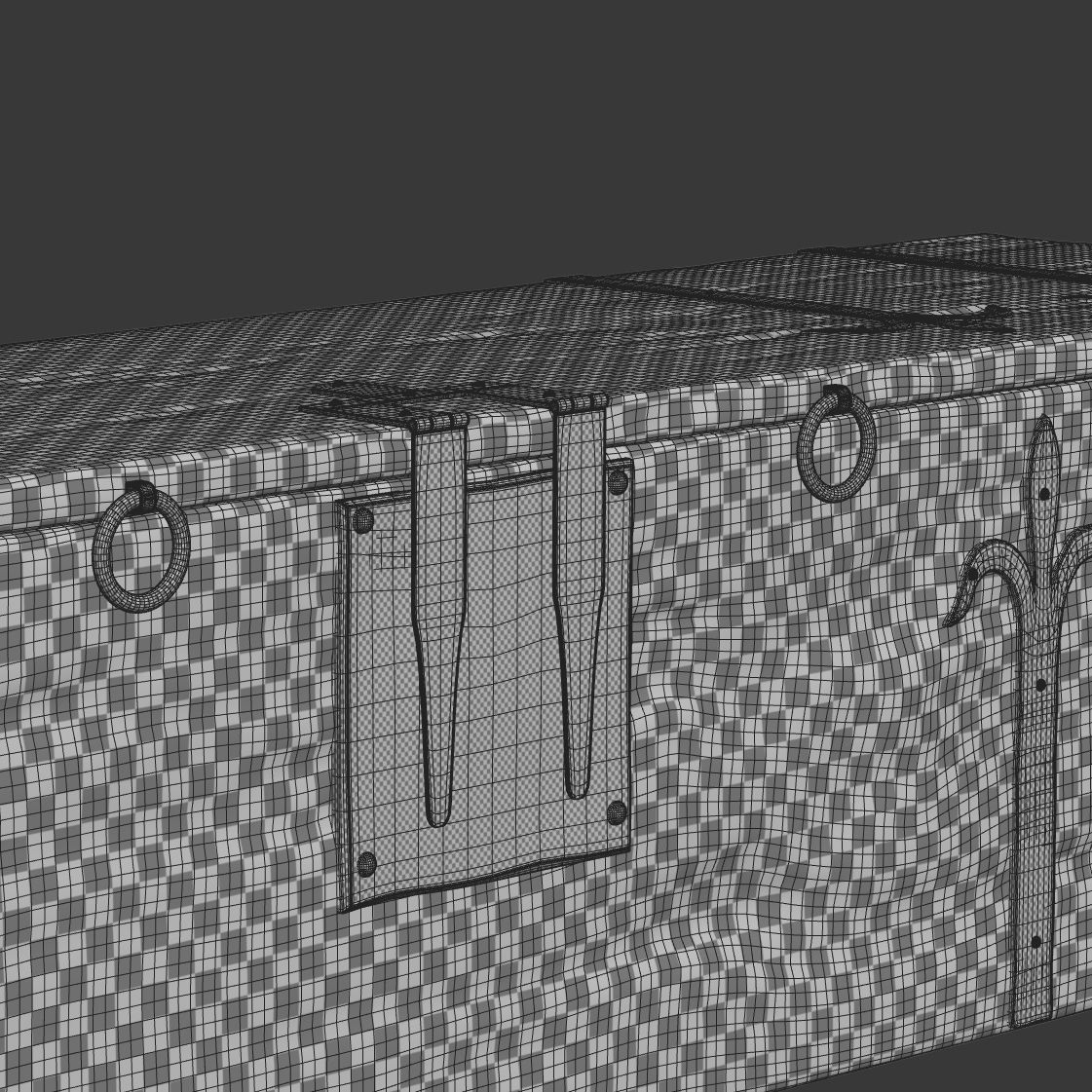 Van Thiel rustic trunk  3D model_5