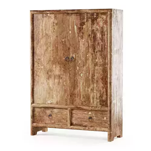 Old vintage wardrobe  3D model
