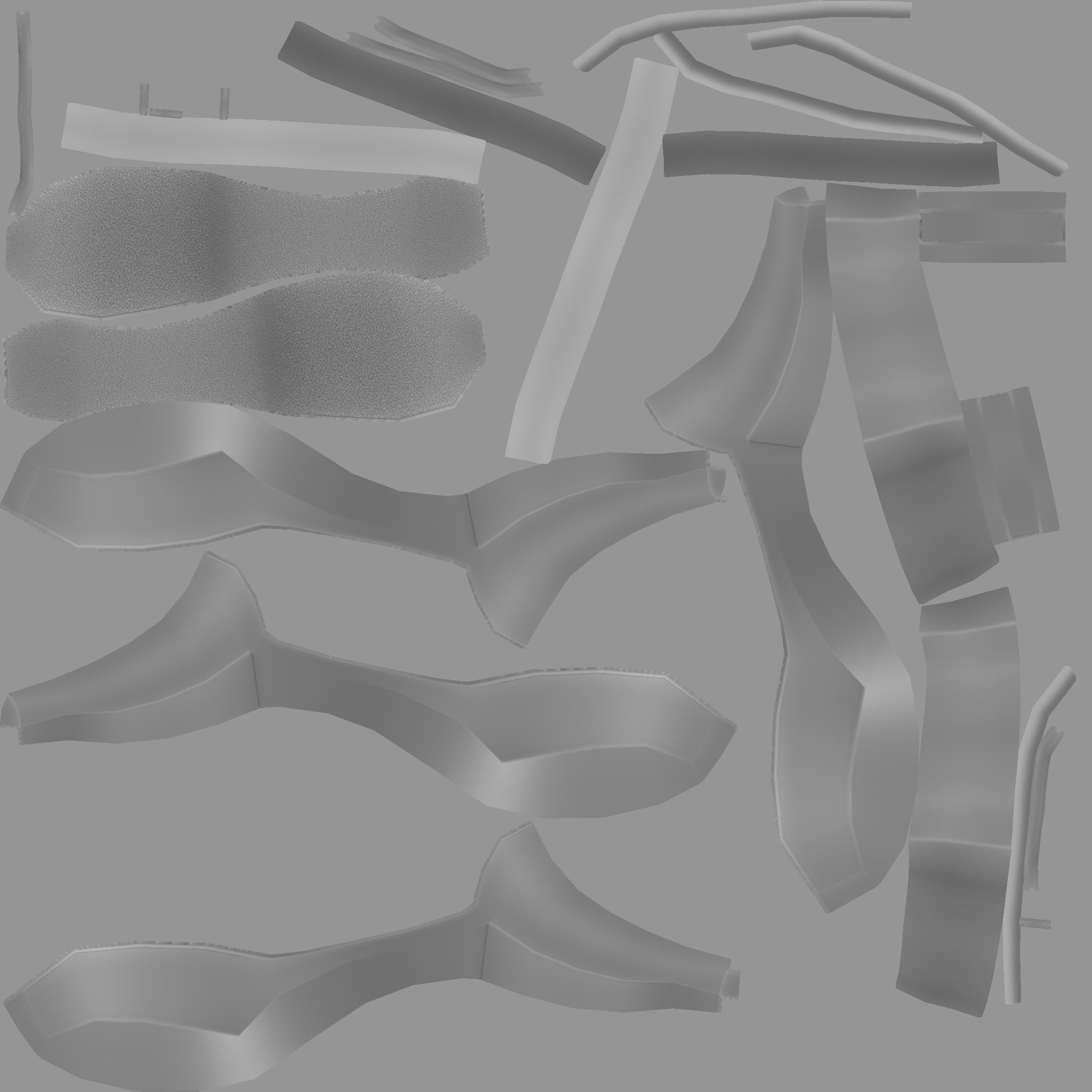 Simple Girl Heels - 05 Color Options - Character Design Low-poly 3D model_25