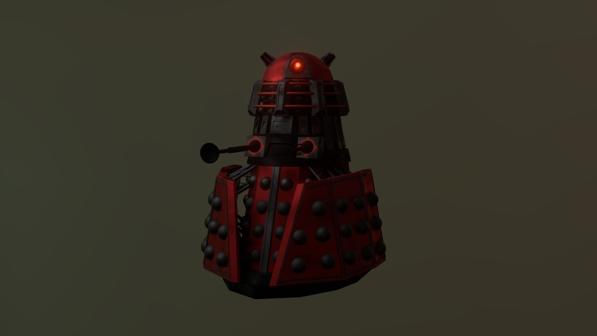 STEAMPUNK - ROYAL GUARD DALEK PACK - Rogue Film Productions Low-poly 3D model_2