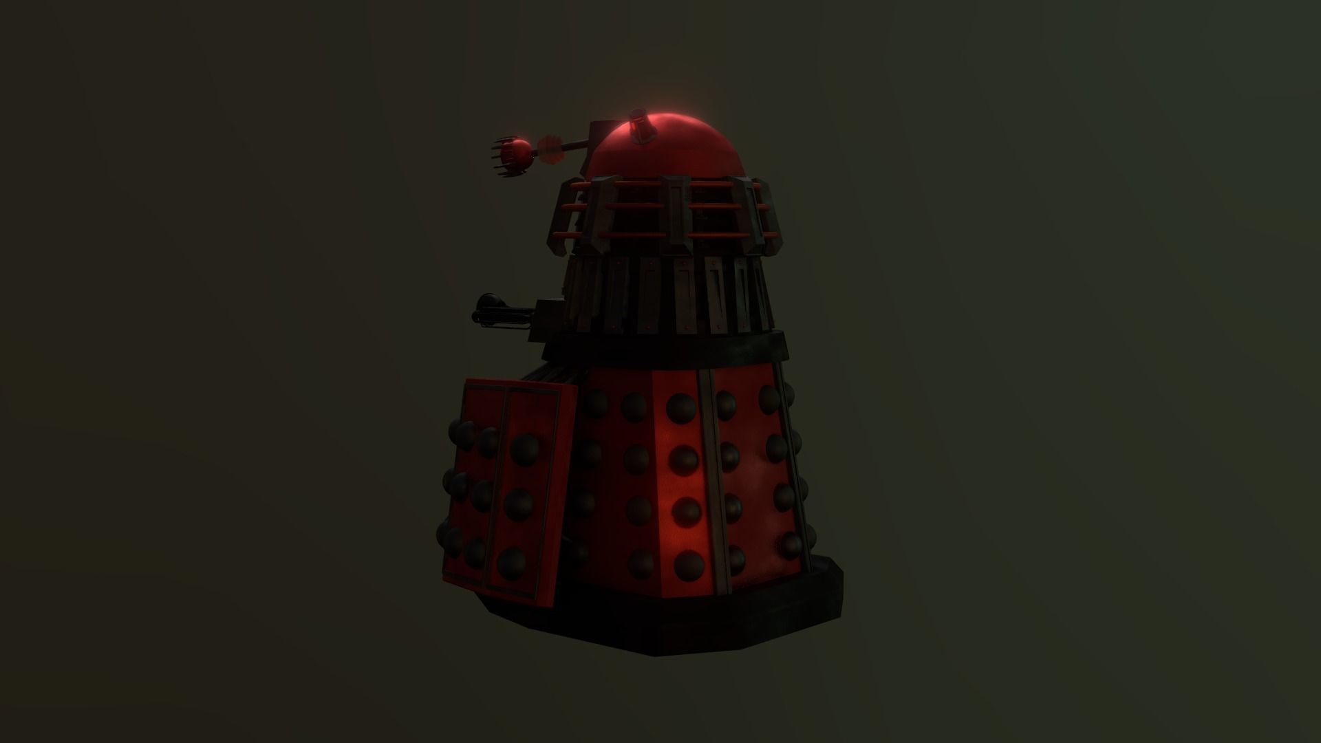 STEAMPUNK - ROYAL GUARD DALEK PACK - Rogue Film Productions Low-poly 3D model_4