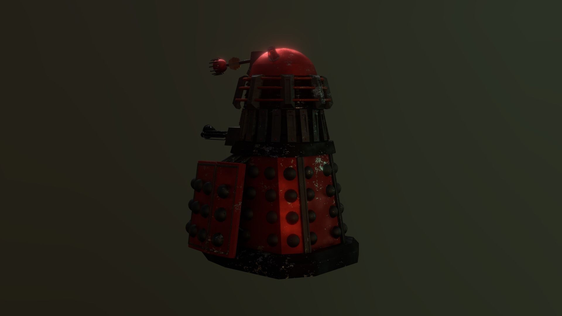 STEAMPUNK - ROYAL GUARD DALEK PACK - Rogue Film Productions Low-poly 3D model_9