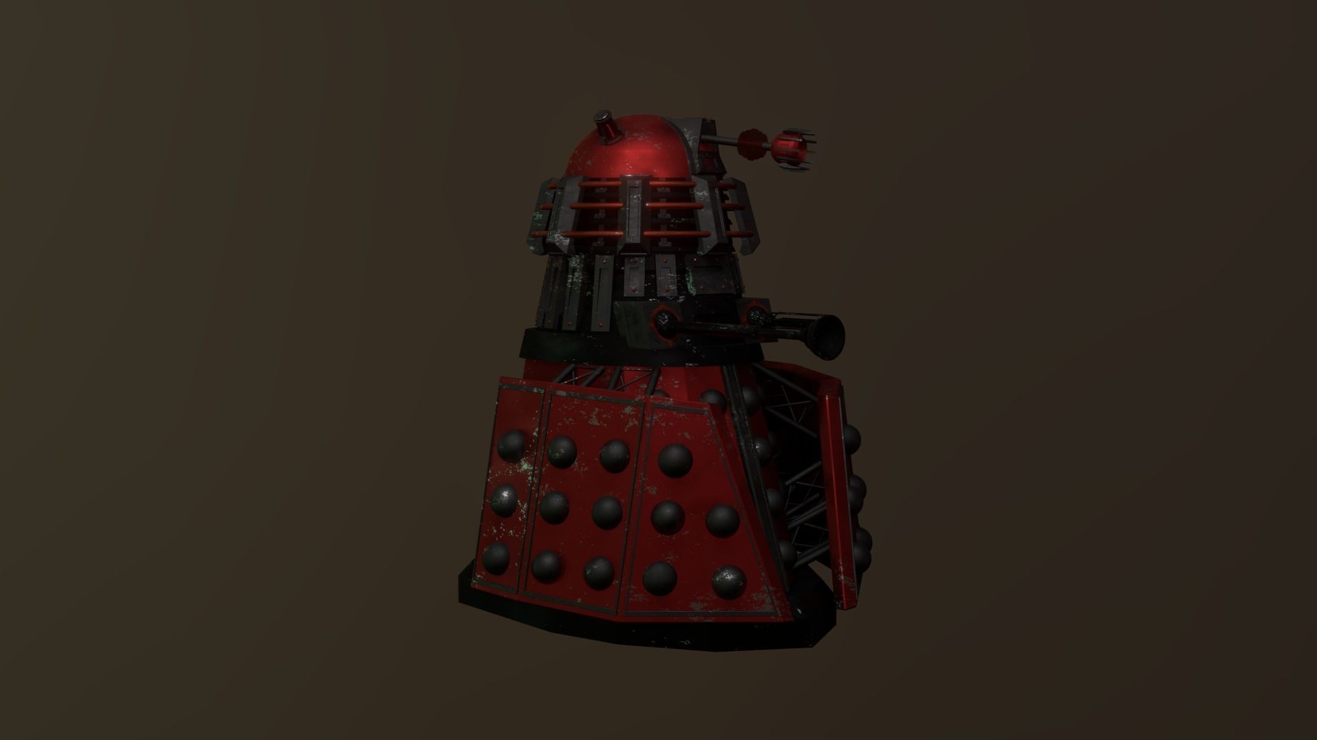 STEAMPUNK - ROYAL GUARD DALEK PACK - Rogue Film Productions Low-poly 3D model_11
