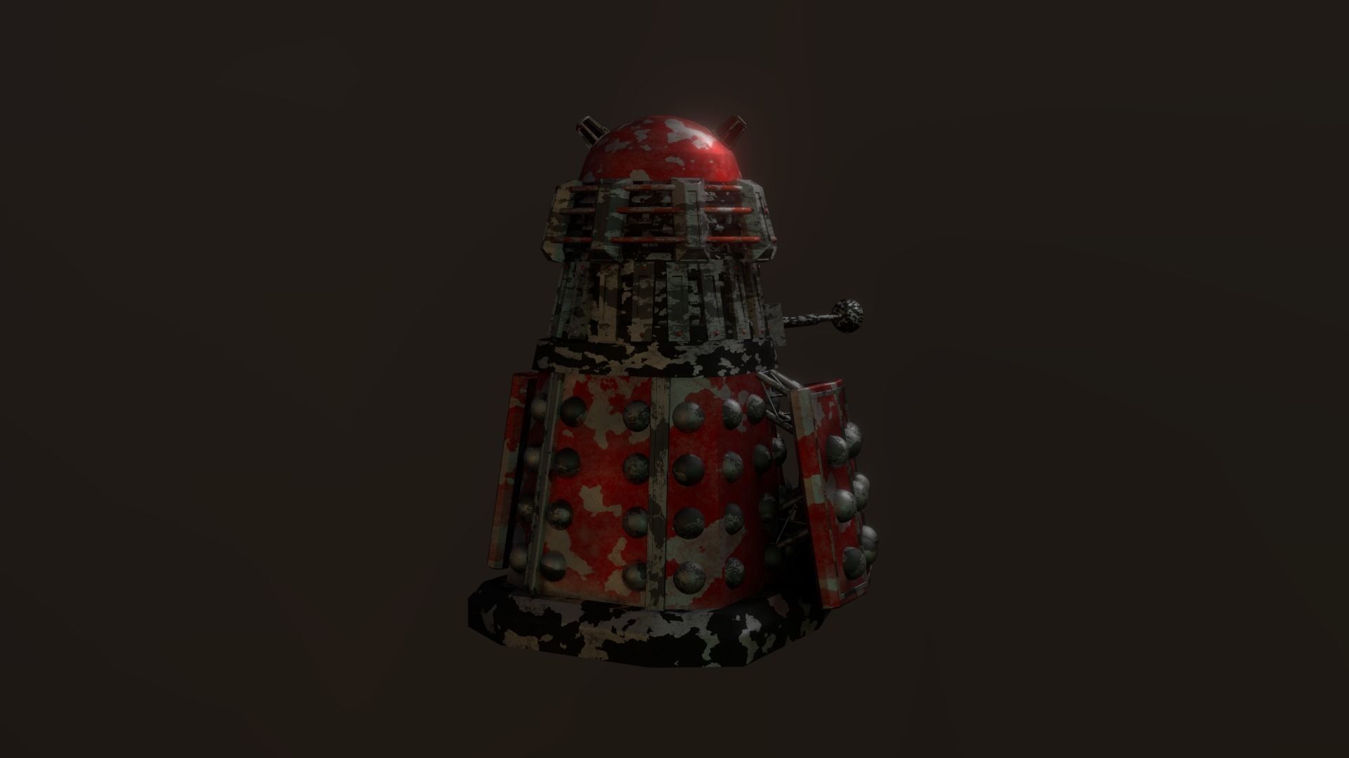 STEAMPUNK - ROYAL GUARD DALEK PACK - Rogue Film Productions Low-poly 3D model_15