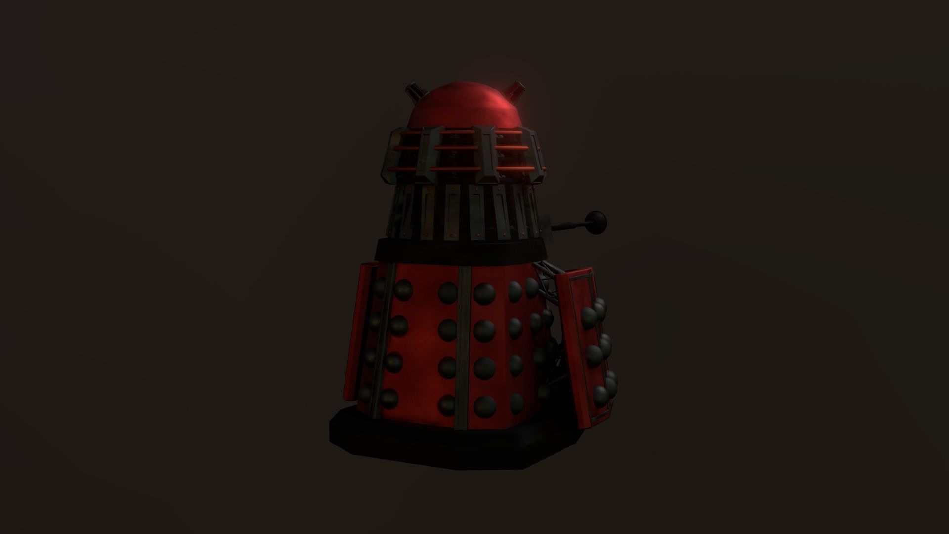 STEAMPUNK - ROYAL GUARD DALEK PACK - Rogue Film Productions Low-poly 3D model_5