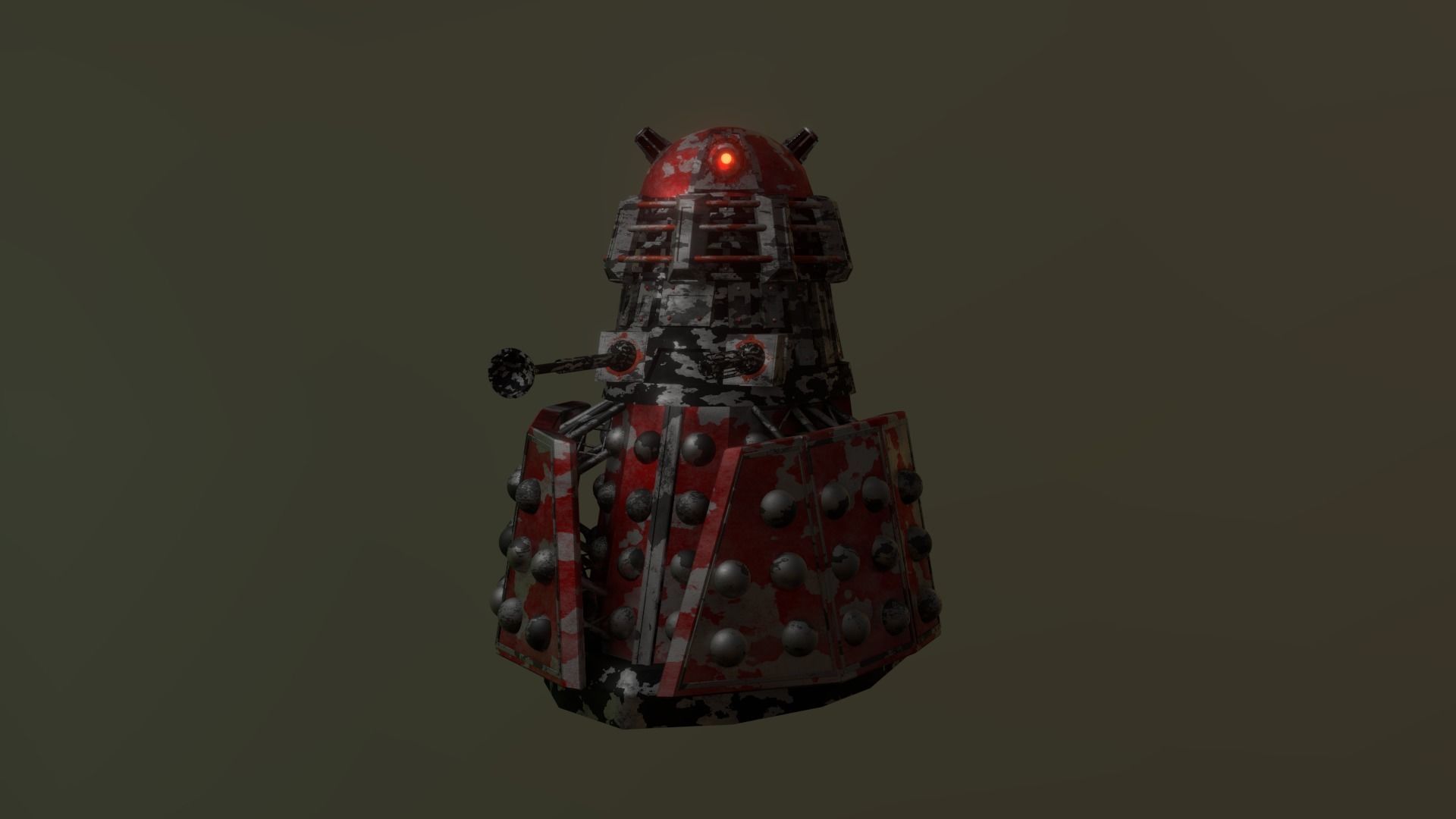 STEAMPUNK - ROYAL GUARD DALEK PACK - Rogue Film Productions Low-poly 3D model_12