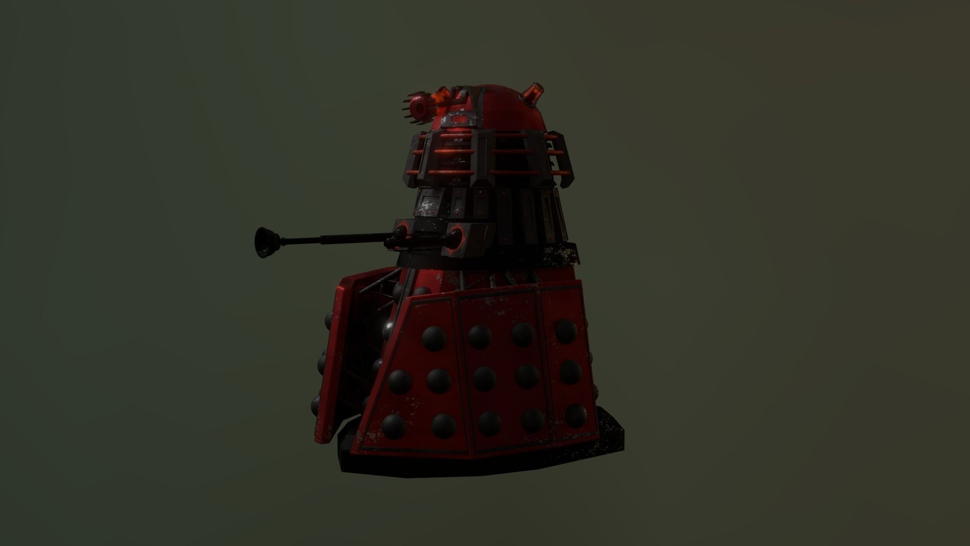 STEAMPUNK - ROYAL GUARD DALEK PACK - Rogue Film Productions Low-poly 3D model_8