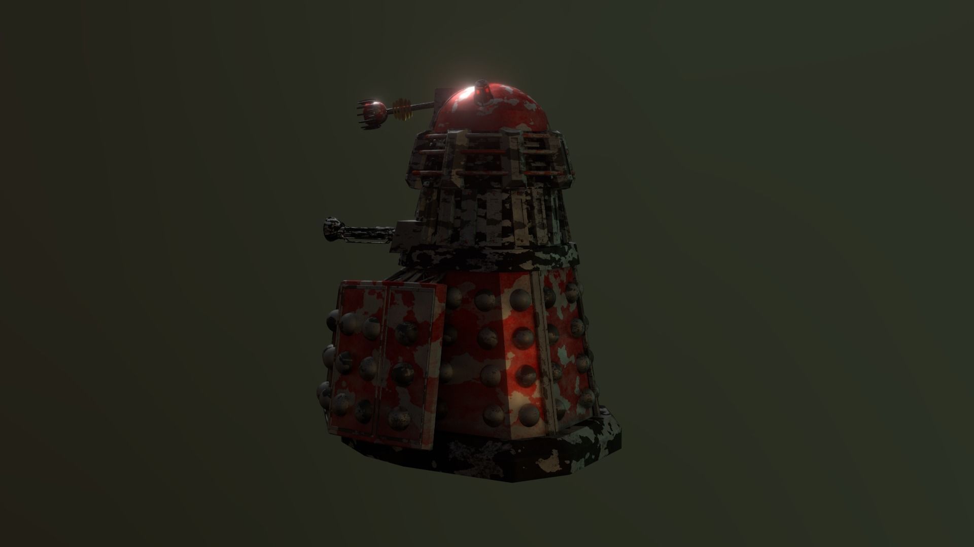 STEAMPUNK - ROYAL GUARD DALEK PACK - Rogue Film Productions Low-poly 3D model_14