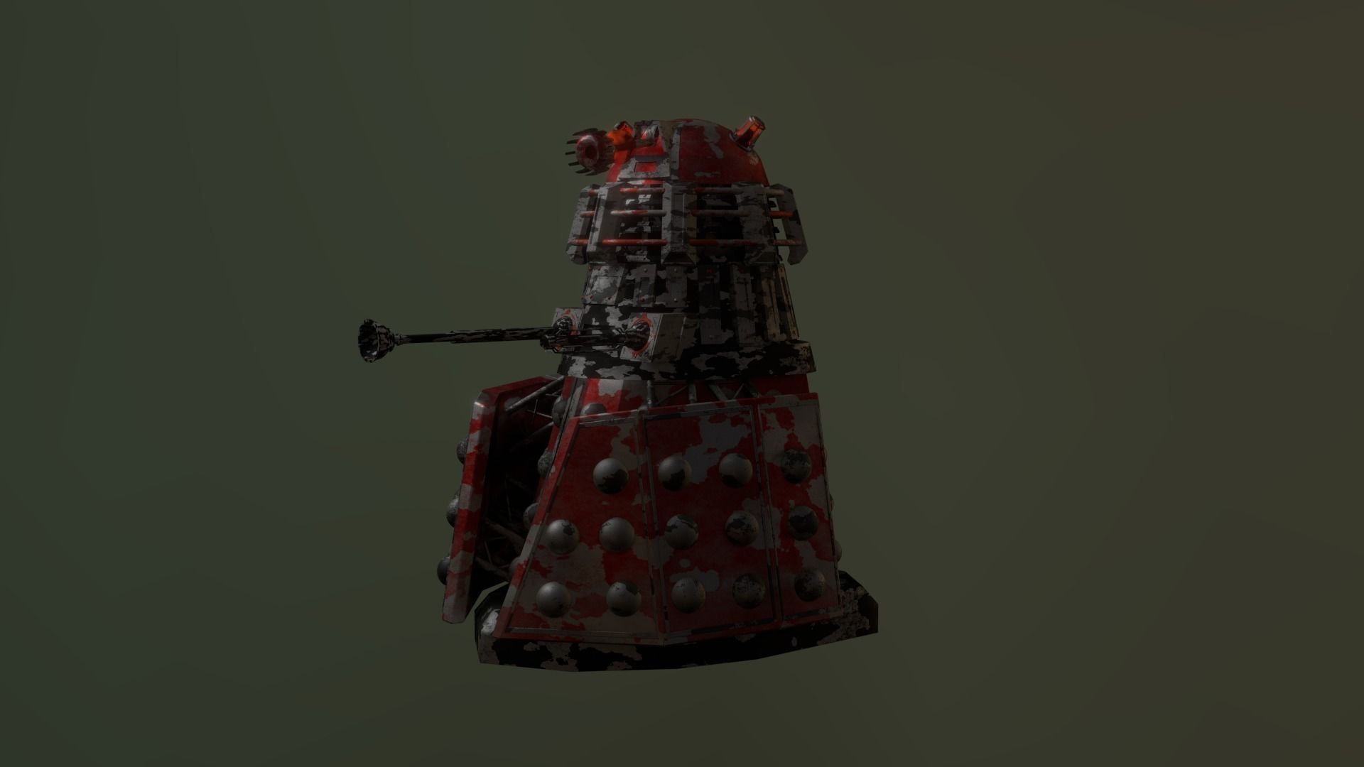 STEAMPUNK - ROYAL GUARD DALEK PACK - Rogue Film Productions Low-poly 3D model_13